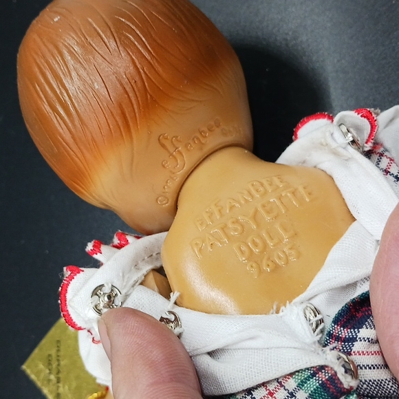 Vintage Effanbee Patsyette 9 Inch Doll (1996)  In School Girl Dress Costume - Picture 6 of 6